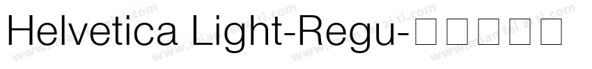 Helvetica Light-Regu字体转换